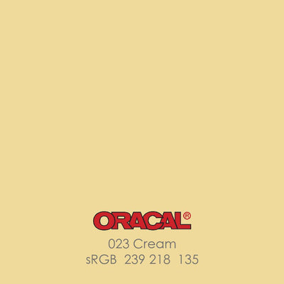 Oracal 651 Glossy Vinyl Sheets - Cream - Swing Design