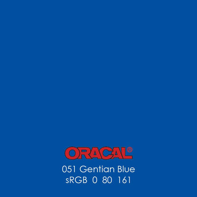 Oracal 651 Glossy Vinyl Sheets - Gentian Blue1 Sheet - 12" x 12" - Swing Design3