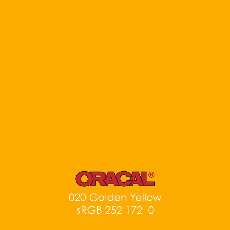 Oracal 651 Glossy Vinyl Sheets - Golden Yellow - Swing Design