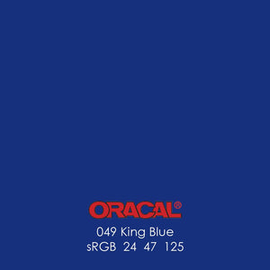 Oracal 651 Glossy Vinyl Sheets - King Blue - Swing Design