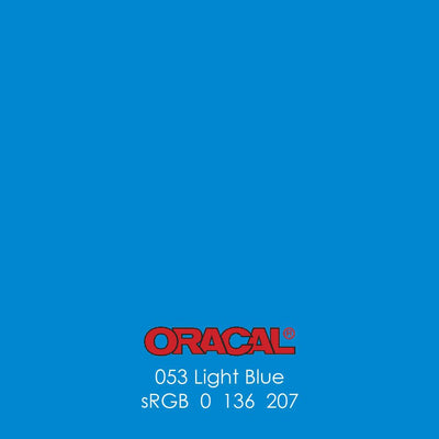 Oracal 651 Glossy Vinyl Sheets - Light Blue - Swing Design