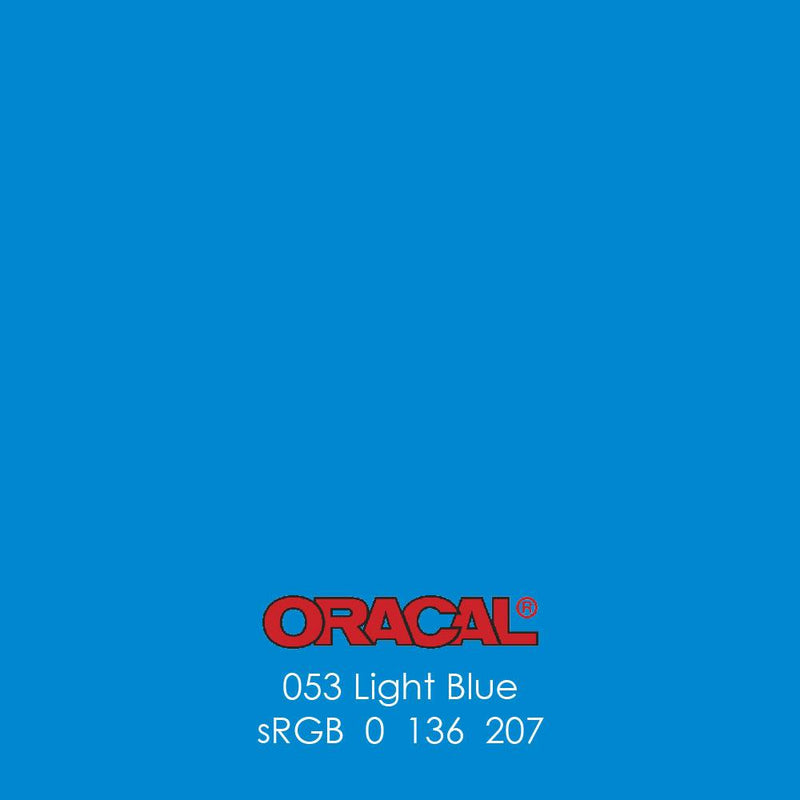 Oracal 651 Glossy Vinyl Sheets - Light Blue - Swing Design