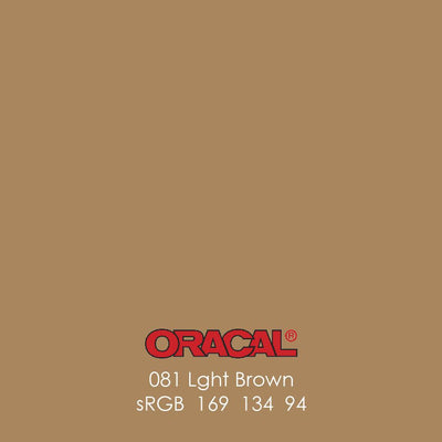 Oracal 651 Glossy Vinyl Sheets - Light Brown - Swing Design