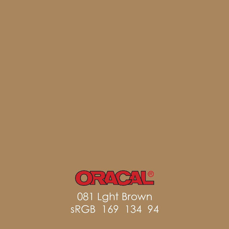 Oracal 651 Glossy Vinyl Sheets - Light Brown - Swing Design