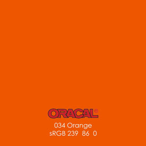 Oracal 651 Glossy Vinyl Sheets - Orange - Swing Design
