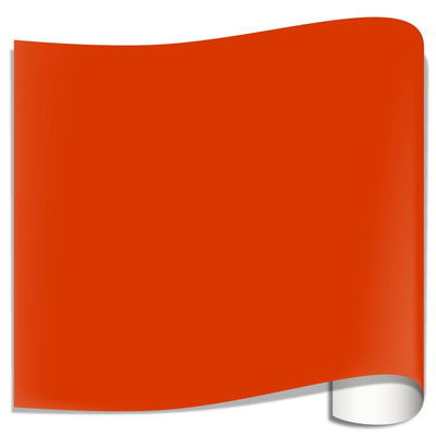 Oracal 651 Glossy Vinyl Sheets - Orange Red1 Sheet - 12" x 12" - Swing Design1