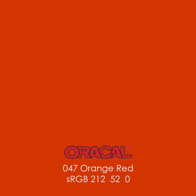 Oracal 651 Glossy Vinyl Sheets - Orange Red1 Sheet - 12" x 12" - Swing Design3