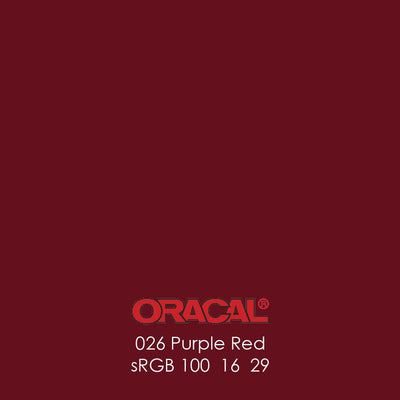 Oracal 651 Glossy Vinyl Sheets - Purple Red - Swing Design