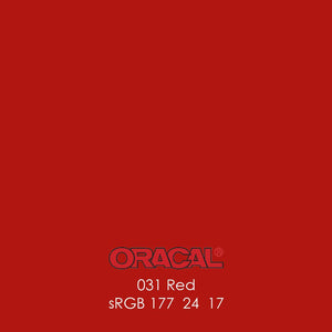 Oracal 651 Glossy Vinyl Sheets - Red - Swing Design