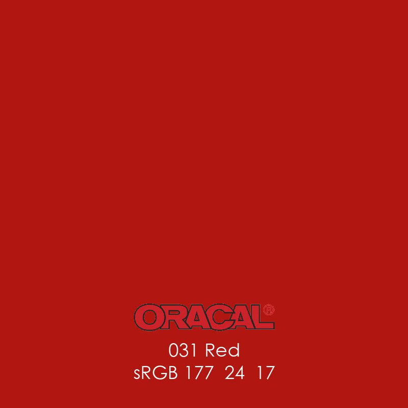 Oracal 651 Glossy Vinyl Sheets - Red - Swing Design