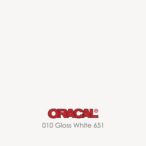 Oracal 651 Glossy Vinyl Sheets - White - Swing Design