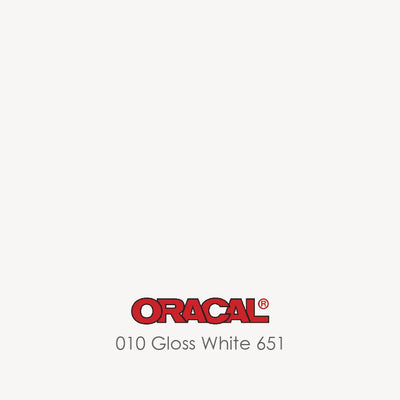 Oracal 651 Glossy Vinyl Sheets - White1 Sheet - 12" x 12" - Swing Design2