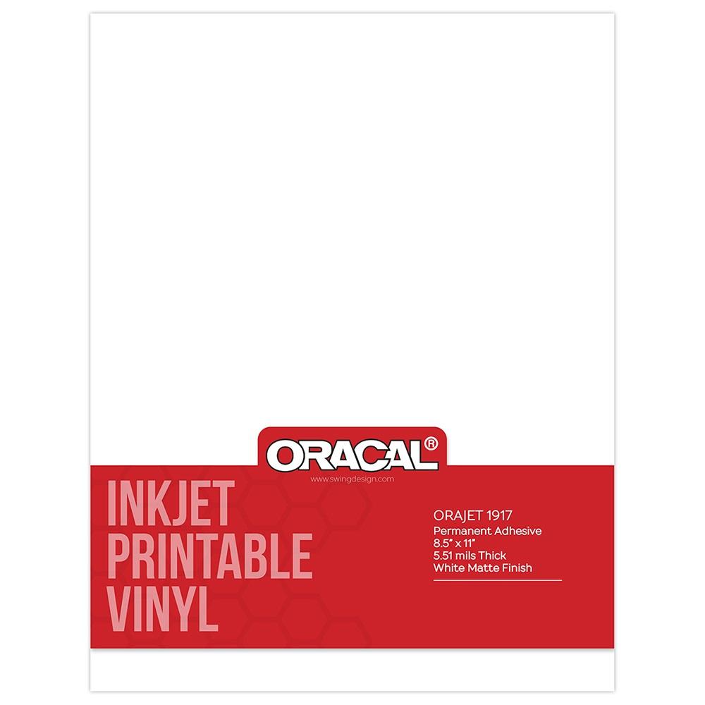 Inkjet Printable Vinyl for Cricut, Adhesive