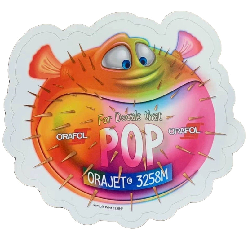 Orajet 3258 Semi Rigid 6 mil Printable Glossy Adhesive Vinyl - 30" x 100 FT Vinyl Oracal 