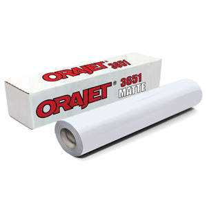 Orajet 3651 Printable Matte Adhesive Vinyl - 20" x 150 FT Vinyl Oracal 