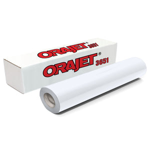 Orajet 3651 Printable Semi-Gloss Adhesive Vinyl - 20" x 150 FT Vinyl Oracal 