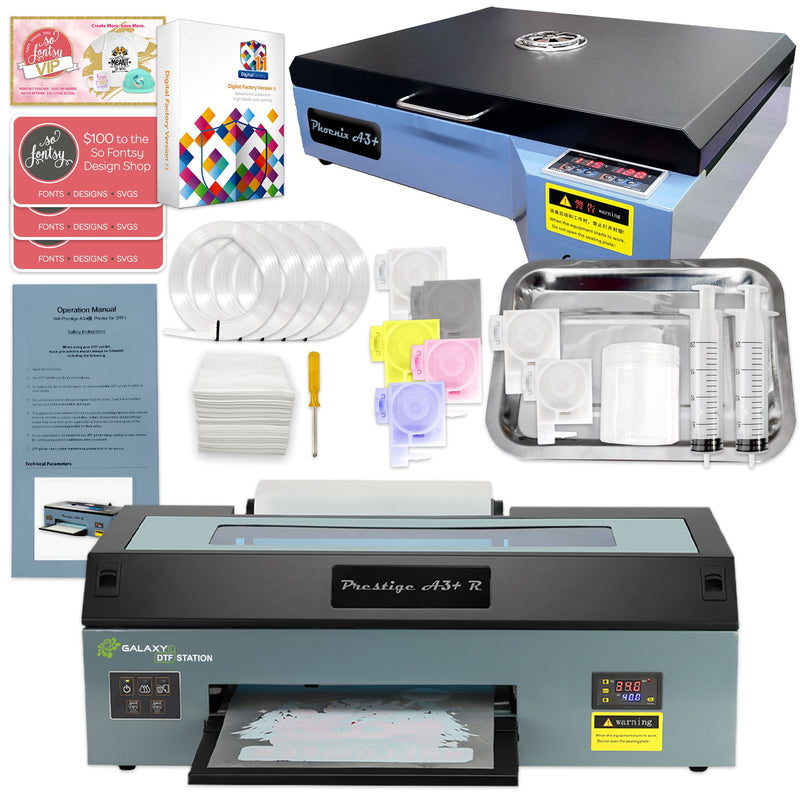 Prestige A3+ R Direct to Film (DTF) Roll & Sheet Printer, Inks & Suppl