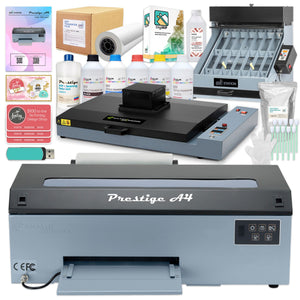 Prestige Direct To Film (DTF) A4 Printer w/ Oven, Sheet Shaker, Inks, Supplies DTF Bundles Prestige 