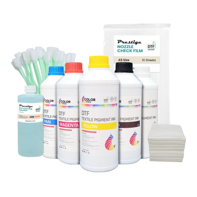 Prestige Direct To Film (DTF) Ink and Cleaning Supplies Starter Bundle DTF Prestige 
