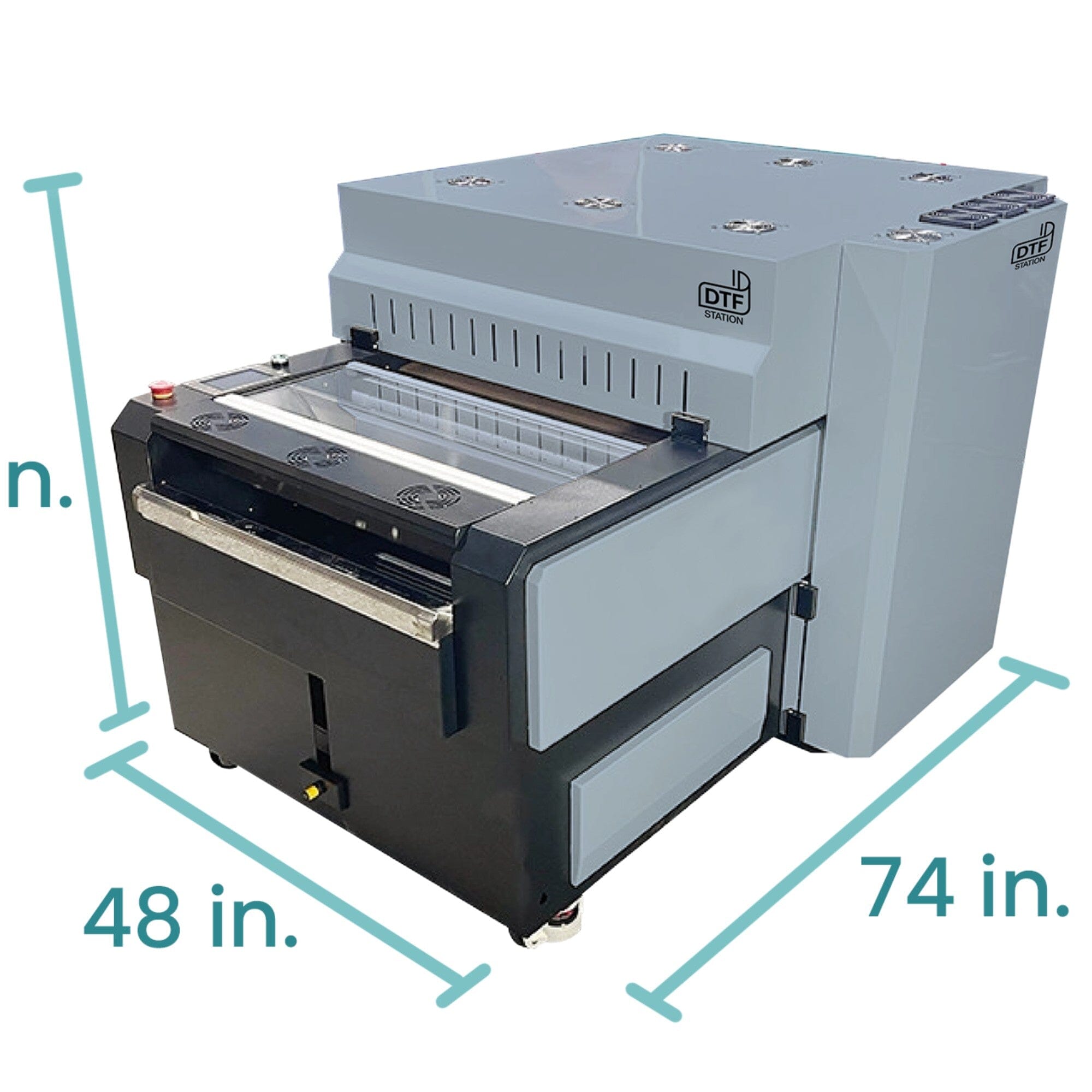 DTF Printer 60cm (2 heads) 4colors+White with Shaker Oven - Oric - CHN Paper