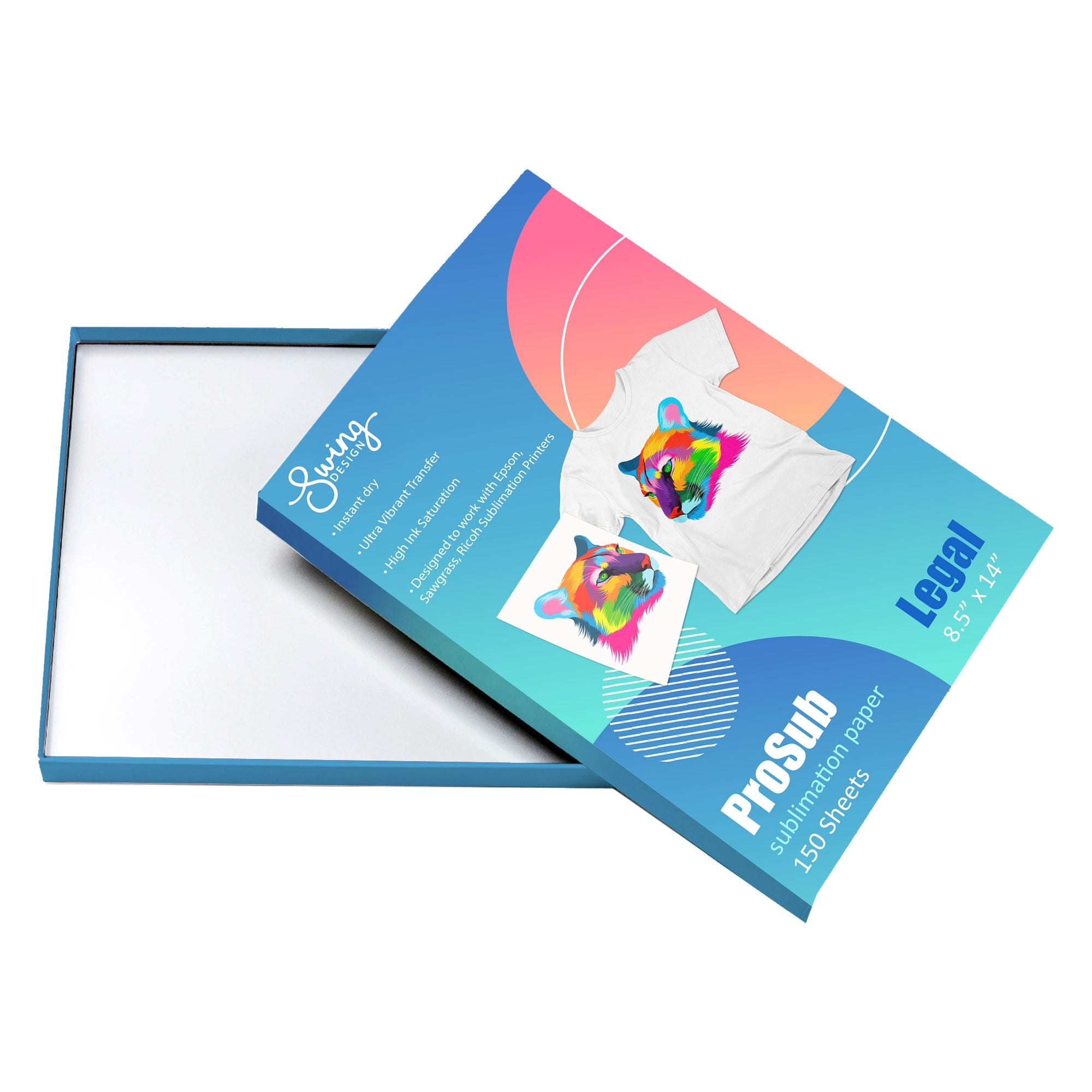 ProSub Premium Sublimation Heat Transfer Paper 8.5 x 14 - 150 Sheets