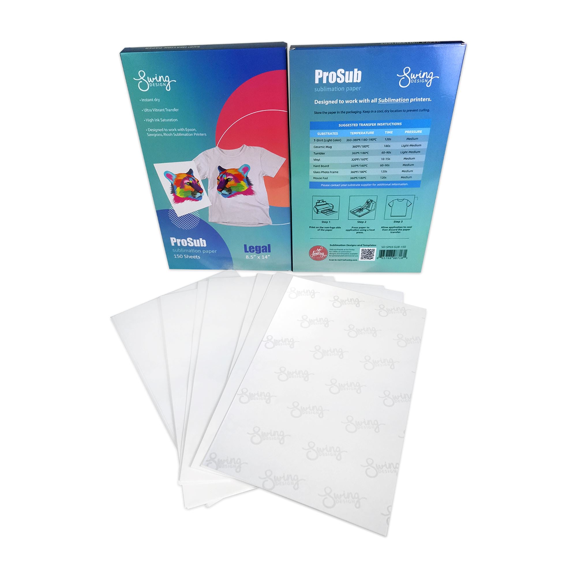 SUBLIPAPER Dye Sublimation Transfer Paper for Sawgrass, Epson and Brother  100 Sheets 13x19 per Pack