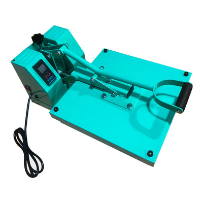 REFURBISHED Swing Design 15" x 15" Craft Heat Press - Turquoise Heat Press Swing Design 