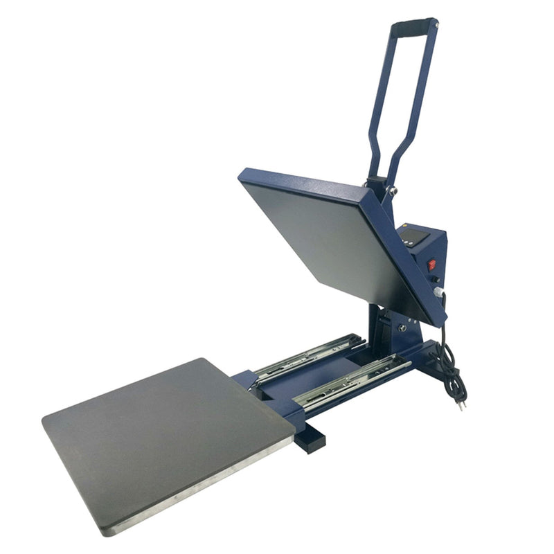 REFURBISHED Swing Design 15" x 15" PRO Slide Out Heat Press - Navy Heat Press Swing Design 