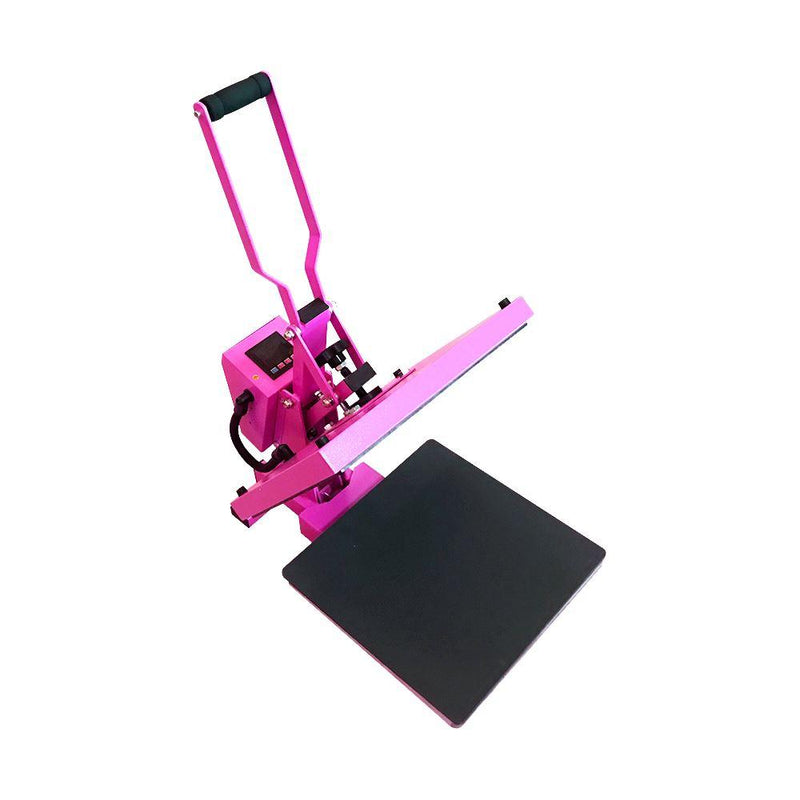 REFURBISHED Swing Design 15" x 15" PRO Slide Out Heat Press - Pink Heat Press Swing Design 