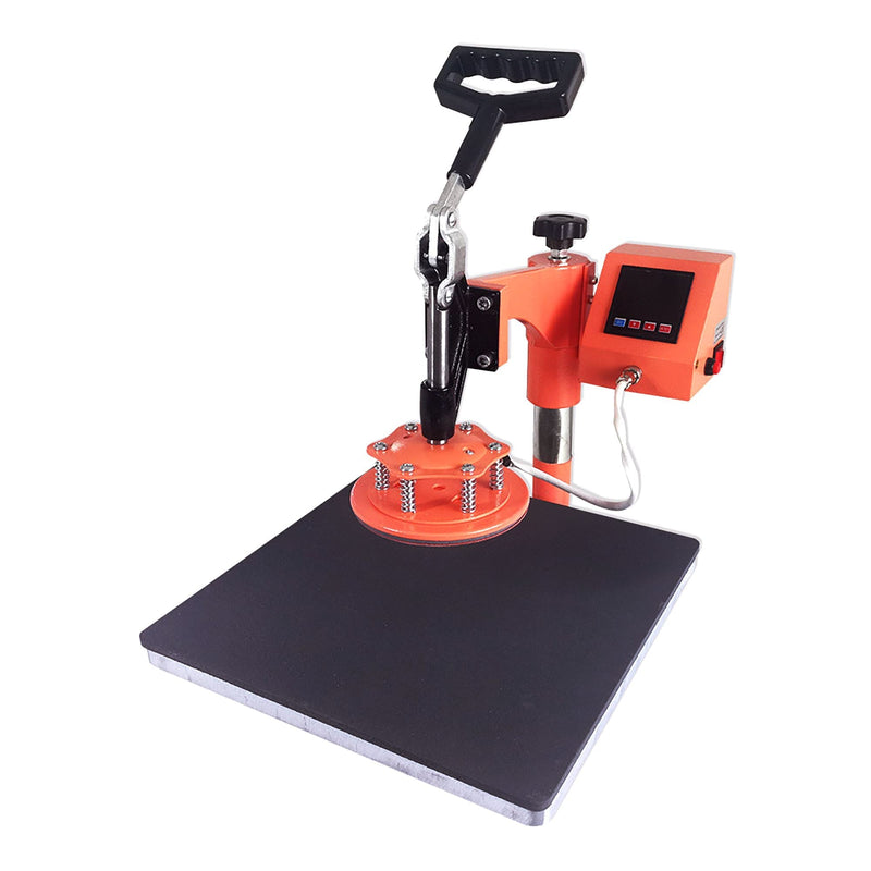 REFURBISHED Swing Design 15" x 15" Swing Away 8-in-1 Heat Press - Coral Heat Press Swing Design 