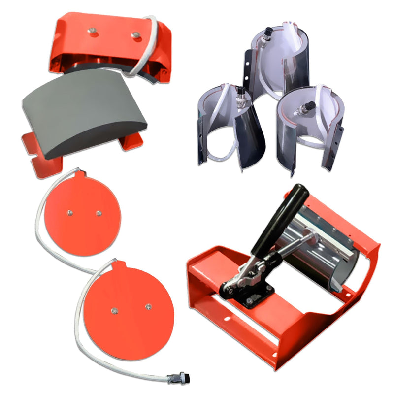 REFURBISHED Swing Design 15" x 15" Swing Away 8-in-1 Heat Press - Coral Heat Press Swing Design 