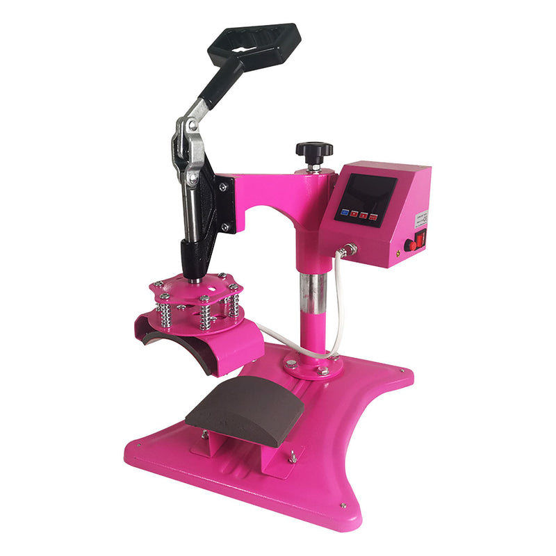 REFURBISHED Swing Design 15" x 15" Swing Away 8-in-1 Heat Press - Pink Heat Press Swing Design 