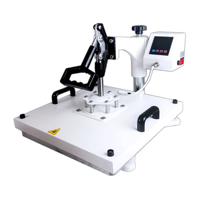 REFURBISHED Swing Design 15" x 15" Swing Away 8-in-1 Heat Press - White Heat Press Swing Design 