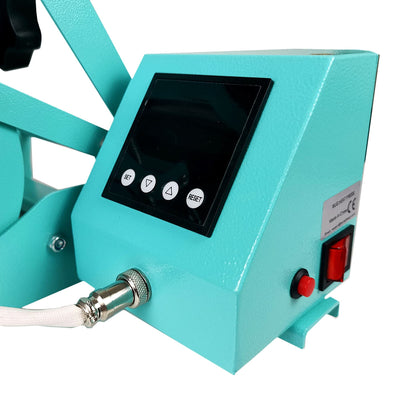 REFURBISHED Swing Design 7-in-1 Tumbler Press 20oz/30oz - Turquoise Heat Press Swing Design 