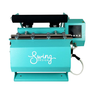 REFURBISHED Swing Design 7-in-1 Tumbler Press 20oz/30oz - Turquoise Heat Press Swing Design 