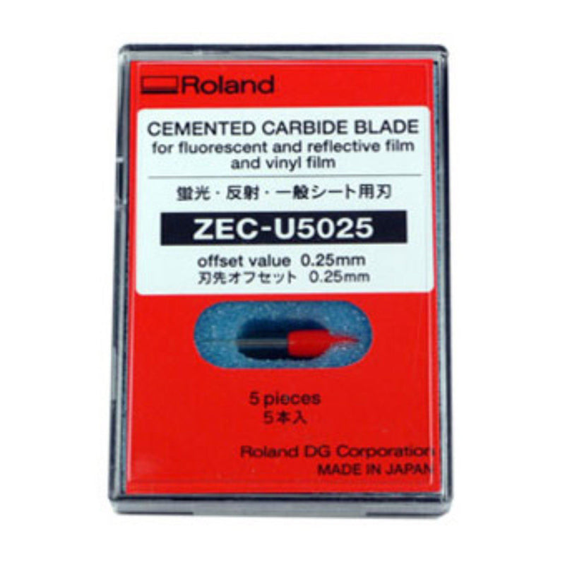 Roland 45°/.25 Offset Premium Blade For Standard Materials - 5 Pack Eco Printers Roland 
