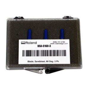 Roland 60°/.10 Offset Blade For Thick Materials Eco Printers Roland 3 Pack 
