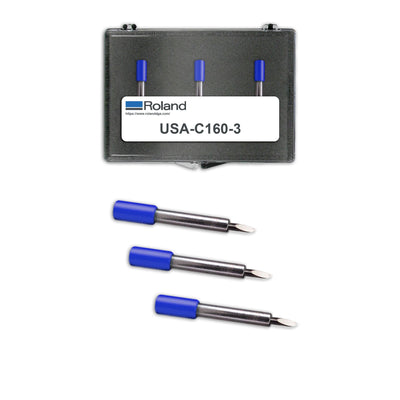 Roland 60°/.10 Offset Blade For Thick Materials Eco Printers Roland 3 Pack 