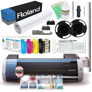 Roland BN-20 Desktop 20" Eco-Solvent Printer & Cutter w/ CMYK+MT Inks & Media Eco Printers Roland 
