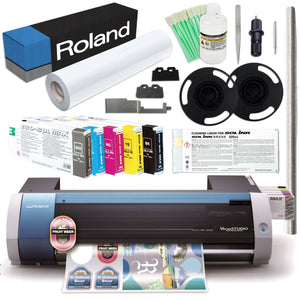 Roland BN-20 Desktop 20" Eco-Solvent Printer & Cutter w/ CMYK+WH Inks Eco Printers Roland 