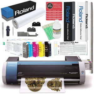 Roland BN-20 Desktop 20" Eco-Solvent Printer & Cutter w/ CMYK+WH Inks & Media Eco Printers Roland 