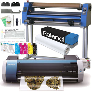 Roland BN-20 Eco-Solvent 20" Printer & Cutter w/ CMMYK Inks & GFP Laminator Eco Printers Roland 