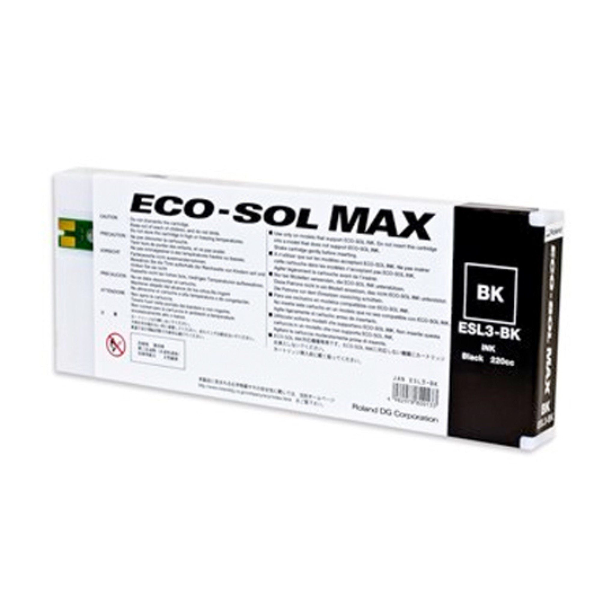 Roland BN-20 Eco-Sol Max Ink 220cc - BLACK ESL3-BK