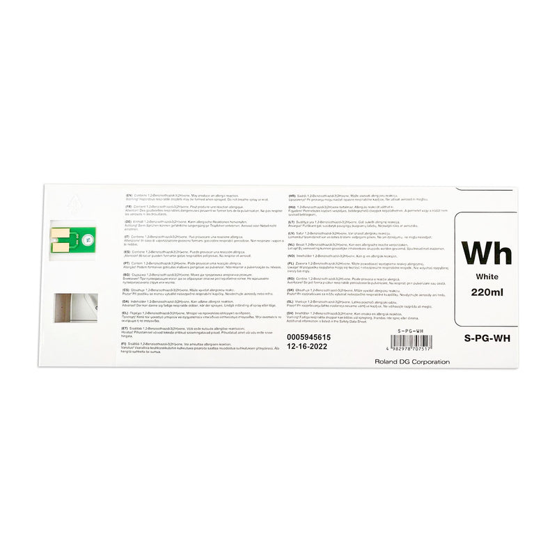 Roland BN-20D DTF Pigment Ink 220 ml - White Eco Printers Roland 