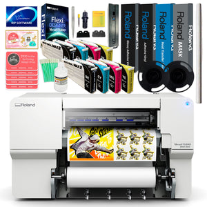 Roland BN2-20A Eco-Solvent 20" Printer & Cutter w/ CMYK Inks x2 & Media Eco Printers Roland 
