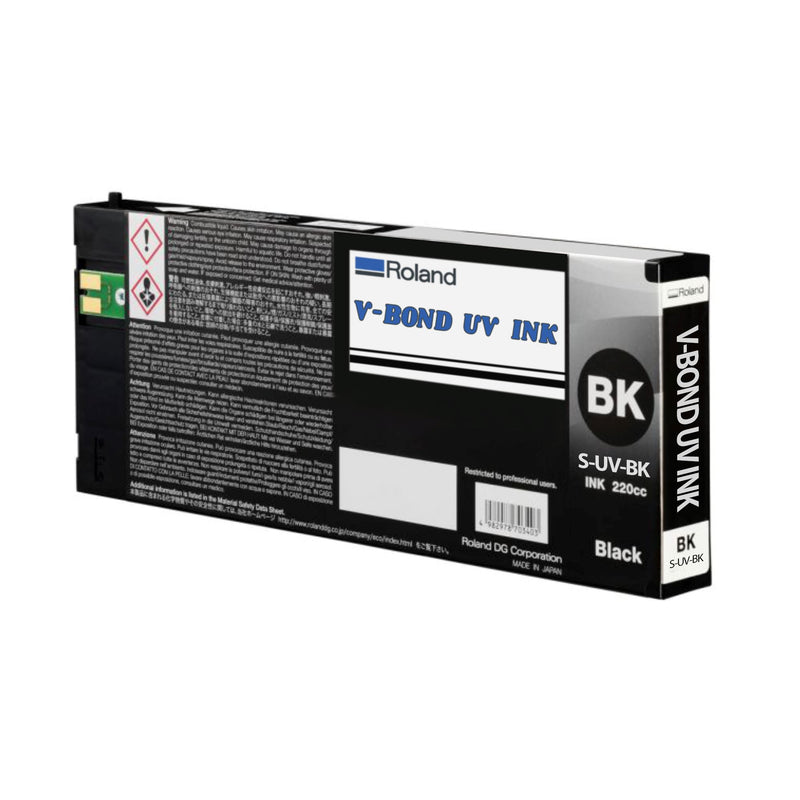 Roland V-BOND Ink 220ml - Black S-UV-BK Eco Printers Roland 