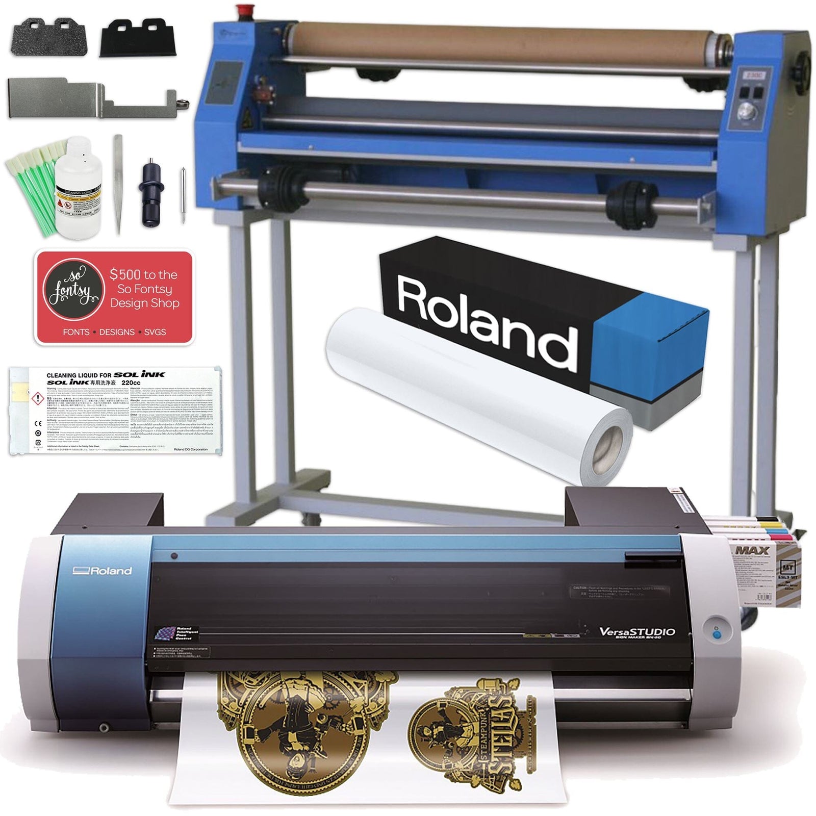 Roland BN20 Desktop 20" Printer w/ Laminator Swing Design
