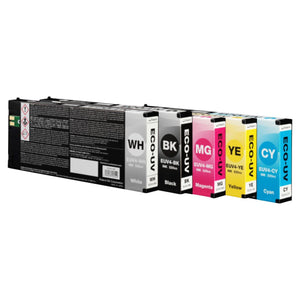 Roland VersaUV EUV4 Ink Bundle 220ml - CYMK + W Eco Printers Roland 