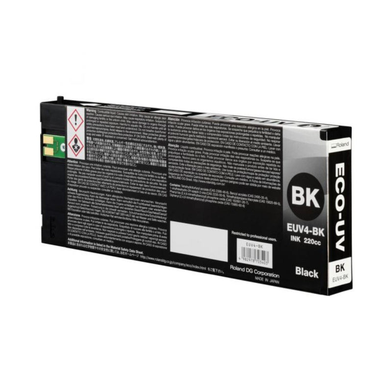Roland Eco-UV4 Ink 220ml - Black EUV4-BK - Swing Design1
