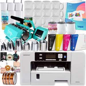 Sawgrass SG500 UHD Sublimation Printer w/ 7-in-1 Tumbler Press Bundle Sublimation Bundle Sawgrass 20ml Ink Set 